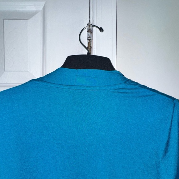 White Stag Women's M Turquoise Open Front Cardigan & Camisole Set with Sequins - Picture 13 of 14